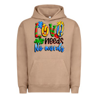 Pigment Burro love needs no words Urban Hoodie - Artiststas