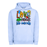 Pigment Grape Ice love needs no words Urban Hoodie - Artiststas