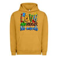 Pigment Peanut Butter love needs no words Urban Hoodie - Artiststas