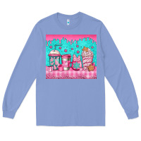 Colony Blue pink christmas coffee Long Sleeve Tee - Jasminsmagicworld