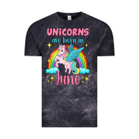 Cloud Black unicorns are born in june Vintage Tee - Jasminsmagicworld