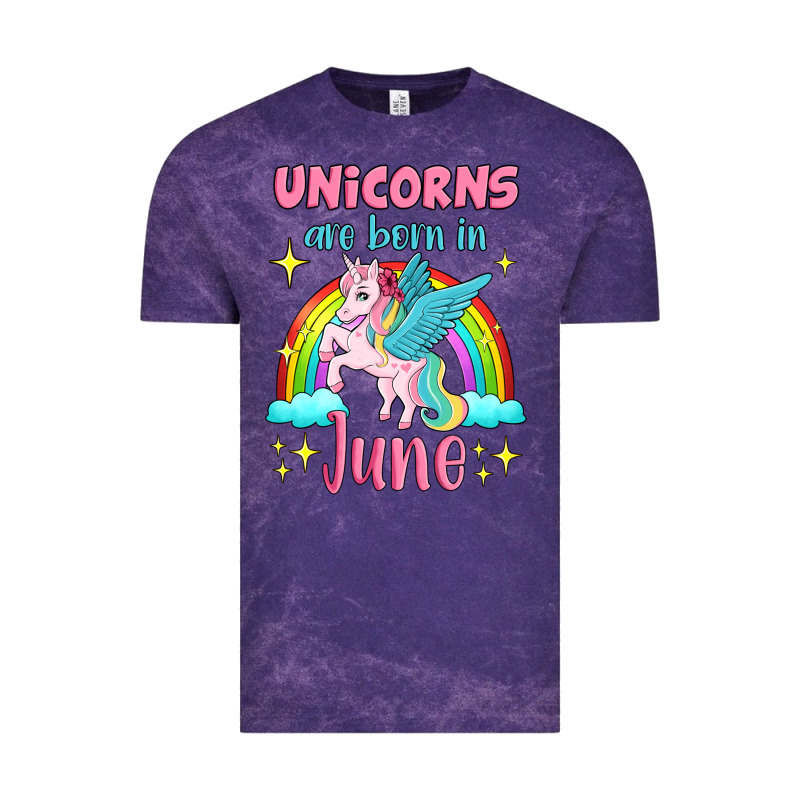 Unicorns Are Born In June Vintage Tee by Jasminsmagicworld | Teevron