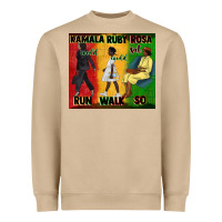 Mushroom rosa sat so ruby could walk so kamala could run tu Heavyweight Sweatshirt - CowGirlArtShop
