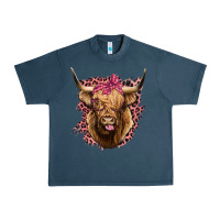 Midnight Navy Highland cow Urban Heavy Tee - Bettercallsaul
