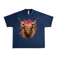 Navy Highland cow Urban Heavy Tee - Bettercallsaul