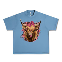 Pebble Blue Highland cow Urban Heavy Tee - Bettercallsaul