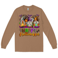 Toasted Coconut Happy Halloween Gnomes Long Sleeve Tee - texasbilliewilder