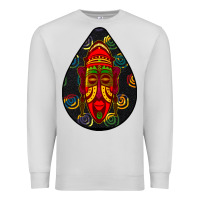 Dove Grey african masks teardrop  6 Premium Sweatshirt - BundleAndBundleShop