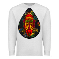 Oatmeal Heather african masks teardrop  6 Premium Sweatshirt - BundleAndBundleShop