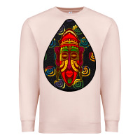 Pale Pink african masks teardrop  6 Premium Sweatshirt - BundleAndBundleShop