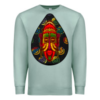 Seafoam african masks teardrop  6 Premium Sweatshirt - BundleAndBundleShop