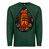 Sports Green african masks teardrop  6 Premium Sweatshirt - BundleAndBundleShop