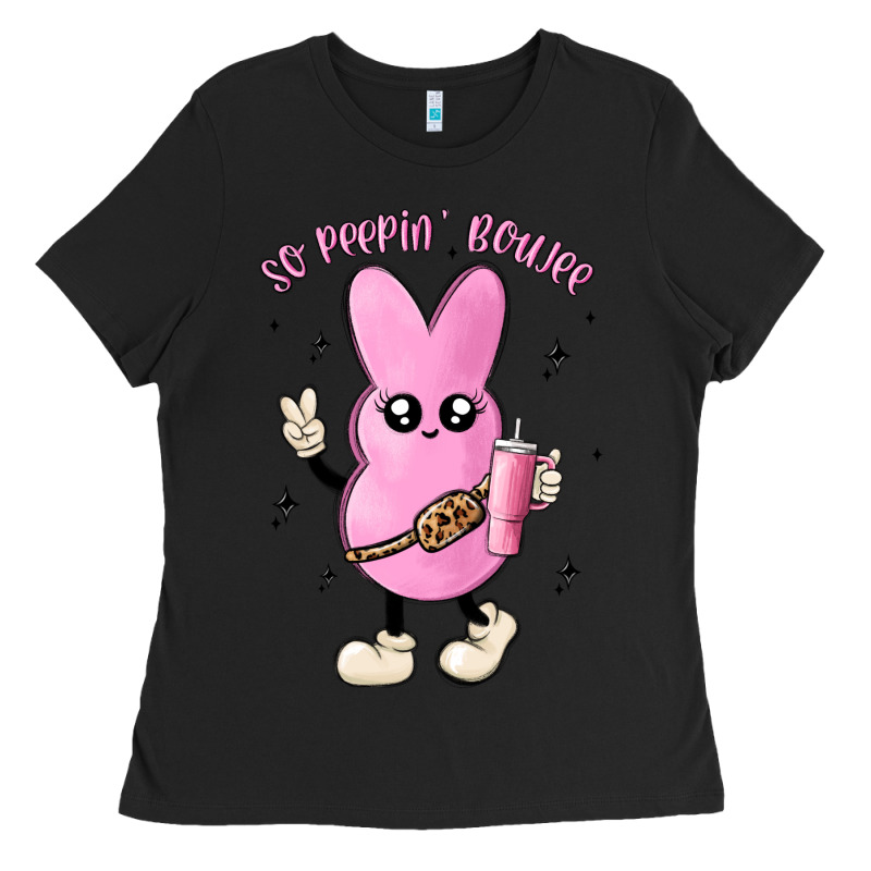 So Peepin Boujee Stanley  Belt Bag Inspired Ladies Tee by MaliasSmallBusiness | Teevron