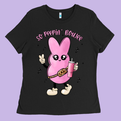 So Peepin Boujee Stanley  Belt Bag Inspired Ladies Tee Designed By Maliassmallbusiness