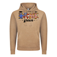 Vintage Coffee home grown american flag windmill Vintage Hoodie - Jasminsmagicworld