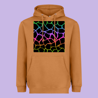 Giraffe Glitter Seamless Pattern Heavyweight Hoodie Designed By Bundleandbundleshop