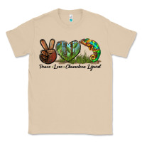Mushroom Peace Love Chameleon Lizard Classic Tee - LillyAllenDesigns