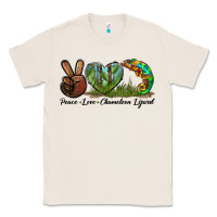 Natural Peace Love Chameleon Lizard Classic Tee - LillyAllenDesigns