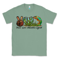 Sage Peace Love Chameleon Lizard Classic Tee - LillyAllenDesigns