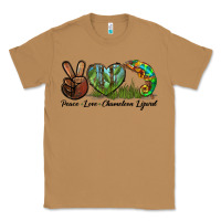 Toasted Coconut Peace Love Chameleon Lizard Classic Tee - LillyAllenDesigns
