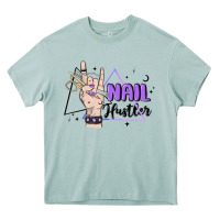Arona nail hustler Heavy Core Tee - MaliasSmallBusiness