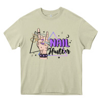 Mossy nail hustler Heavy Core Tee - MaliasSmallBusiness