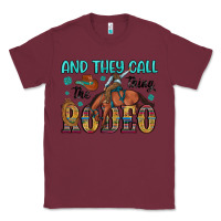 Burgundy and they call the thing rodeo Classic Tee - Artiststas
