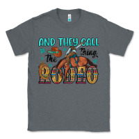 Charcoal Heather and they call the thing rodeo Classic Tee - Artiststas