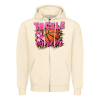 Sandshell Tackle Cancer Basketball Zipper Hoodie - FaDigitalArtStudio