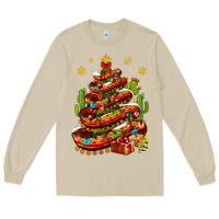Mushroom Christmas Feliz Navidad sombrero tree Long Sleeve Tee - NancyCooperArtShop