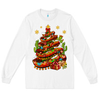 White Christmas Feliz Navidad sombrero tree Long Sleeve Tee - NancyCooperArtShop