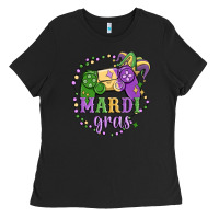 Black mardi gras game Ladies Tee - MaliasSmallBusiness