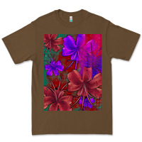 Cacao floral pattern Premium Tee - JahusDesignShop