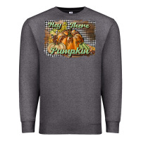 Charcoal Heather hey there pumpkin Premium Sweatshirt - BundleAndBundleShop