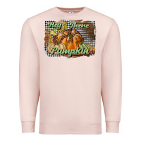 Pale Pink hey there pumpkin Premium Sweatshirt - BundleAndBundleShop