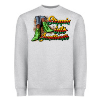 Heather Grey steppin into juneteenth heels Heavyweight Sweatshirt - CowGirlArtShop