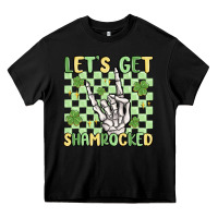 Black let's get shamrocked Heavy Core Tee - MaliasSmallBusiness
