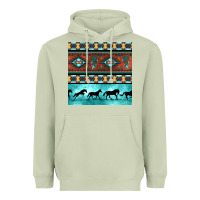 Matcha native american aztec seamless pattern Heavyweight Hoodie - BundleAndBundleShop