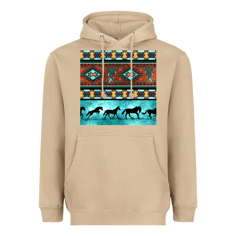 Native American Aztec Seamless Pattern Heavyweight Hoodie by BundleAndBundleShop | Teevron