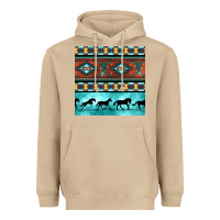 Mushroom native american aztec seamless pattern Heavyweight Hoodie - BundleAndBundleShop