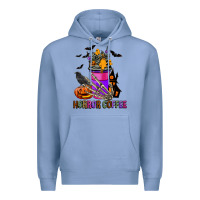 Colony Blue Horror Coffee Premium Hoodie - FaDigitalArtStudio