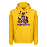 Lemon Horror Coffee Premium Hoodie - FaDigitalArtStudio