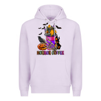 Lilac Horror Coffee Premium Hoodie - FaDigitalArtStudio