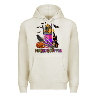 Oatmeal Heather Horror Coffee Premium Hoodie - FaDigitalArtStudio