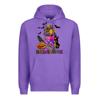 Purple Horror Coffee Premium Hoodie - FaDigitalArtStudio