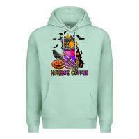 Seafoam Horror Coffee Premium Hoodie - FaDigitalArtStudio