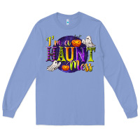 Colony Blue I'm a Haunt Mess Long Sleeve Tee - texasbilliewilder