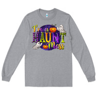 Heather Grey I'm a Haunt Mess Long Sleeve Tee - texasbilliewilder