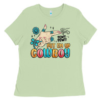 Matcha western turquoise put em up cowboy Ladies Tee - MaliasSmallBusiness
