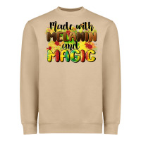 Mushroom made with melanin and magic Heavyweight Sweatshirt - CowGirlArtShop